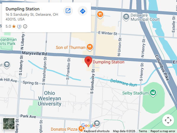Location, 16 South Sandusky Street, Delaware, OH 43015.